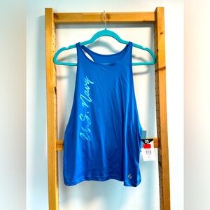 🌸Soffe U.S Navy Deep Armhole Blue Tank